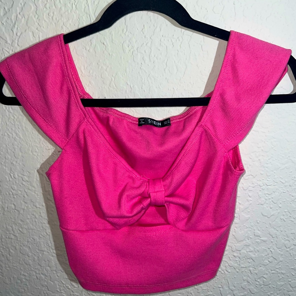 Hot pink Shein crop top. Size XS.
